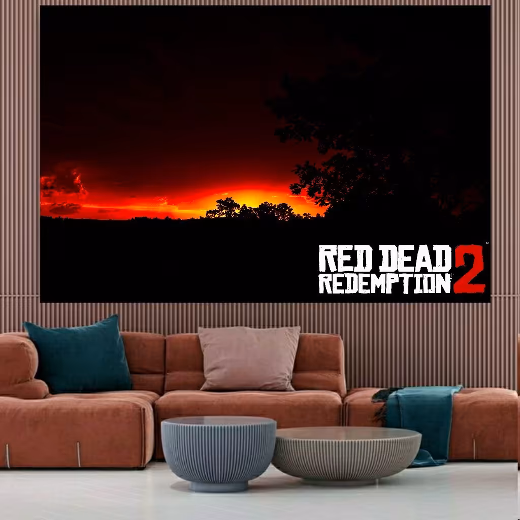 تابلو بوم  طرح Red Dead Redemption 2  کد 311
