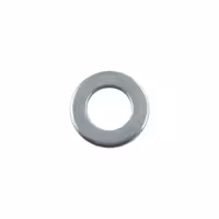 واشر آهنی تخت سفید سایز 12 قطر بیرونی 24 ضخامت 2 میلی متر