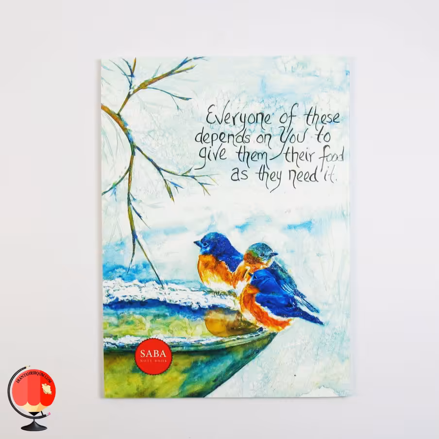 دفتر مشق 50 برگ طرح پرنده صبا