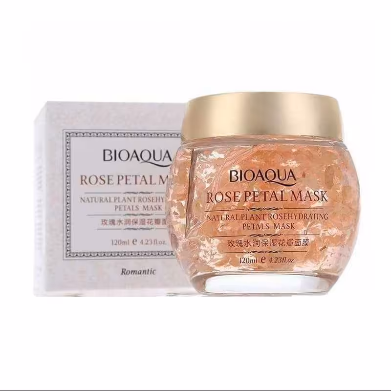 ماسک صورت بایو آکوا مدل ROSE PETAL MASK حجم 120 میلی لیتر
