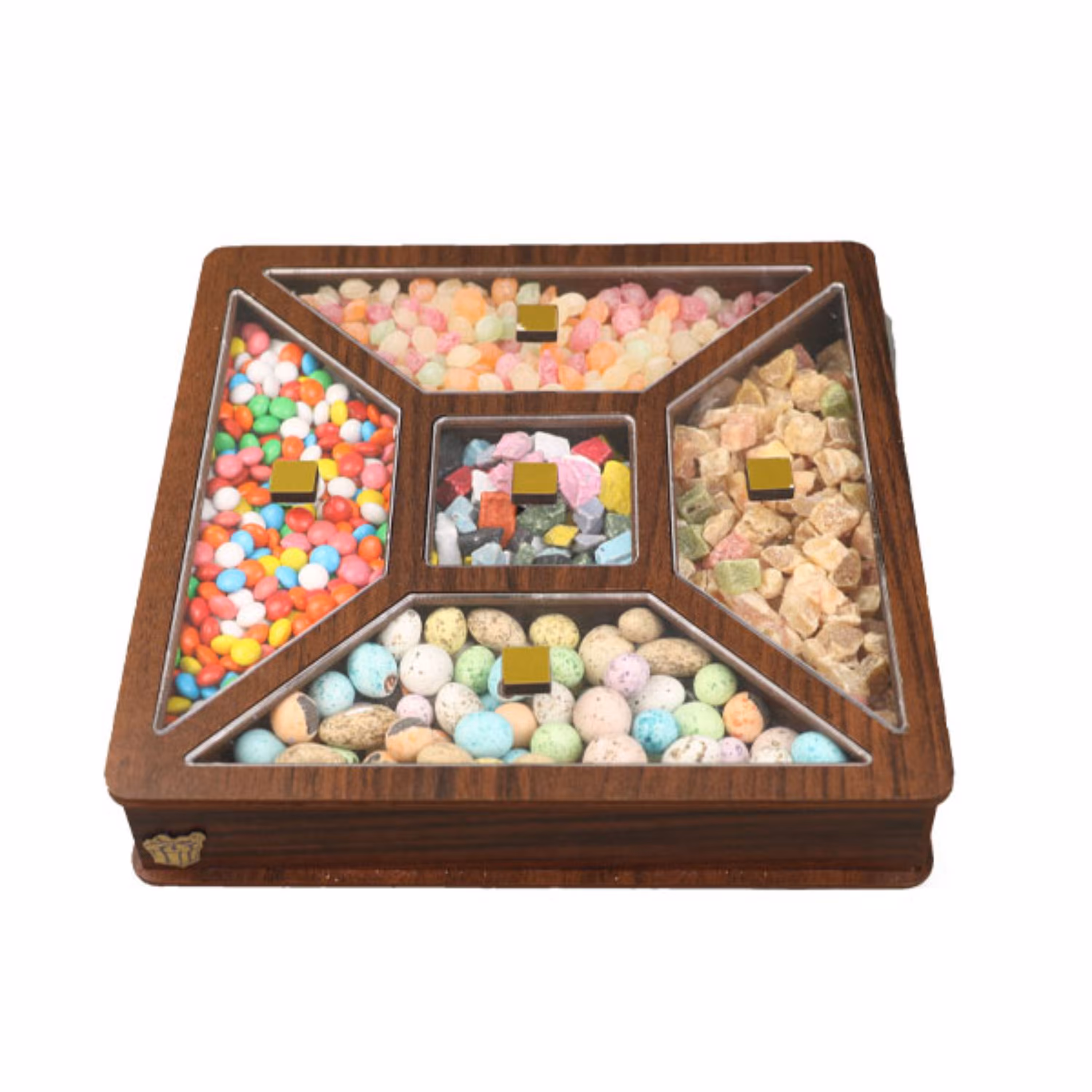 جعبه پذیرایی آجیل و خشکبار جعبه چوبی دمنوش کد LB26-1