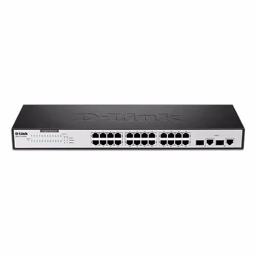 سوییچ 24 پورت به همراه 2 پورت combo دی لینک مدل DES-1026G