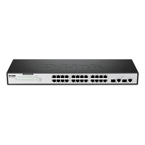سوییچ 24 پورت به همراه 2 پورت combo دی لینک مدل DES-1026G