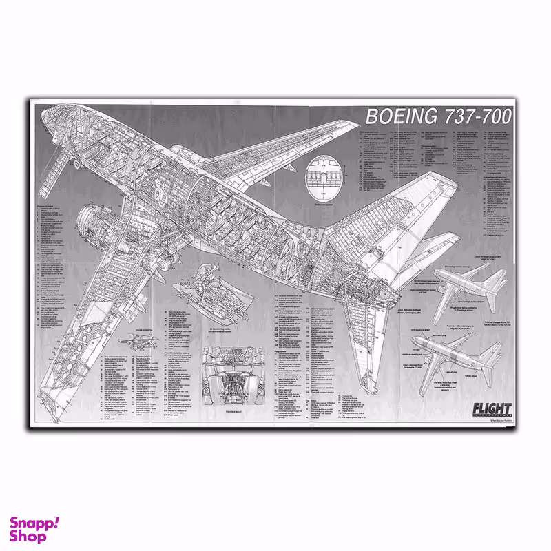 تابلو شاسی بکلیت طرح طراحی اجزای داخلی جت جنگی مدل SH-S4654