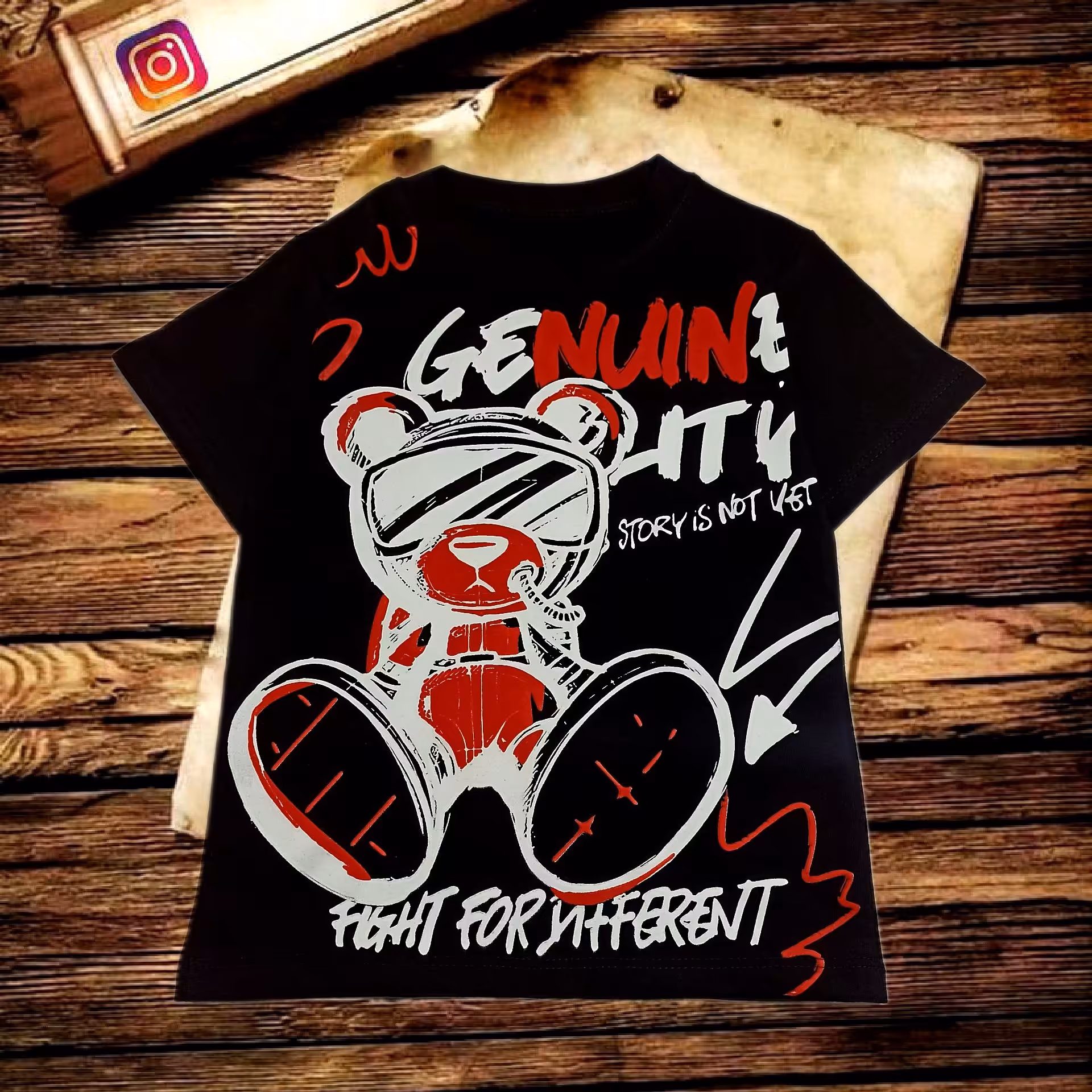 تیشرت تک مدل خرسی تک رنگ اسپرت 