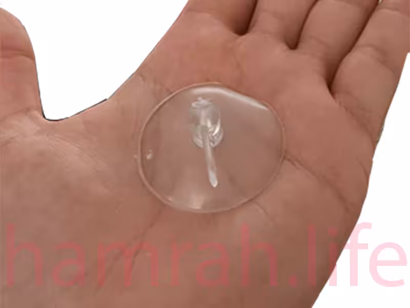 چسبونک سایز  قطر 4 سانت ( ساکشن کاپ - چسبانک شیشه )