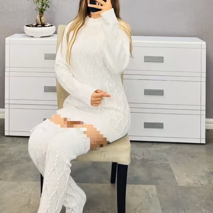 ست بافت و جوراب 