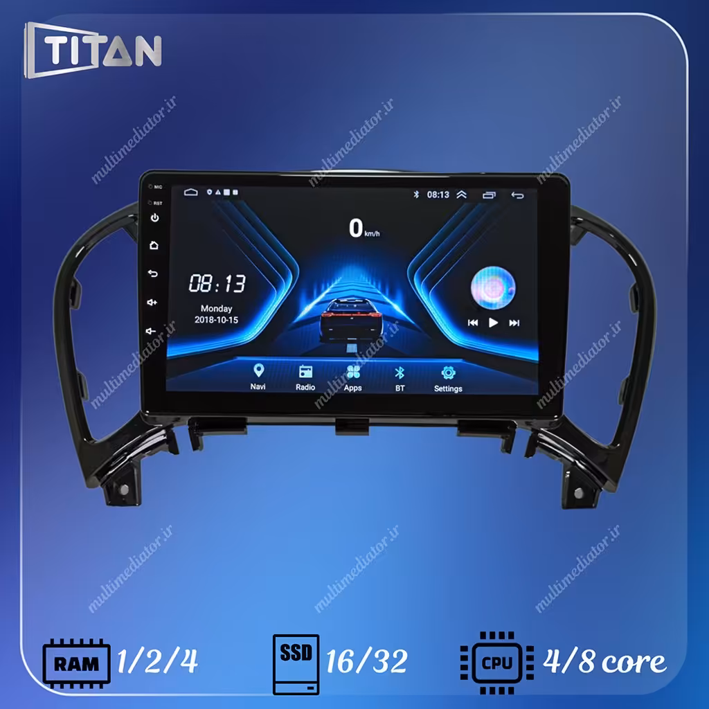 مانیتور اندروید نیسان جوک (2017-2013) 32-2 تیتان با گارانتی یکساله