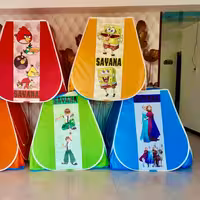 چادر مسافرتی بازی نوجوان مدل باب اسفنجی دختر کفشدوزکی لگونینجا بن تن توت فرنگی فروزن  درب و پنجره پشه بند کف ضخیم تفلون 