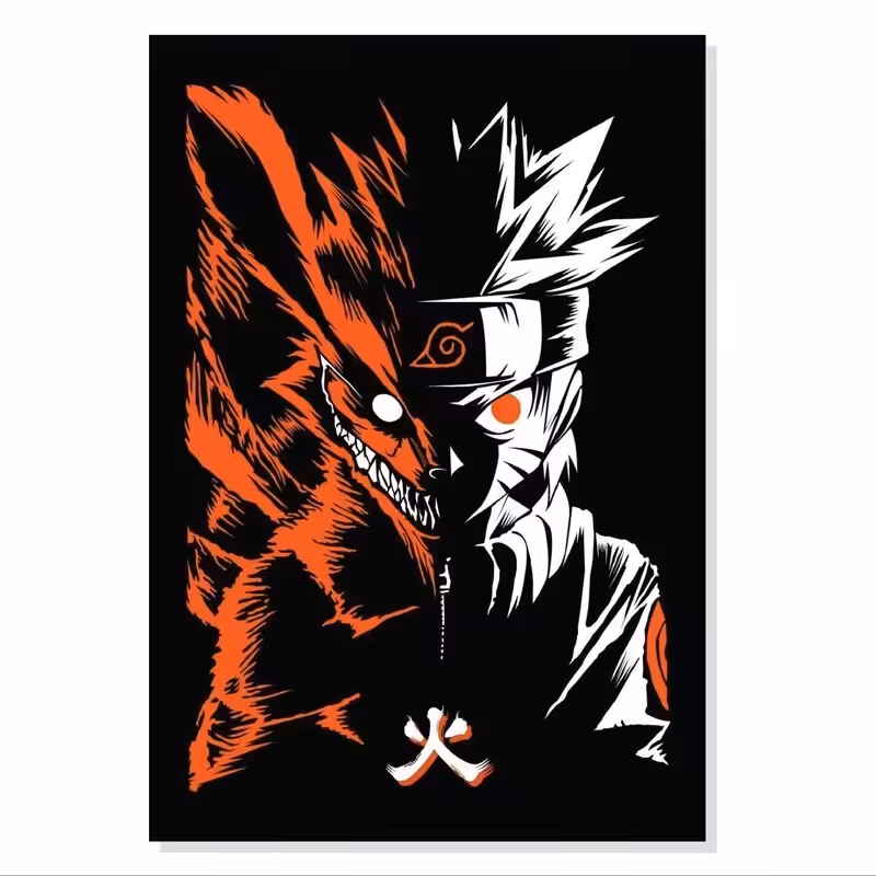 تابلو. شاسی طرح انیمه ناروتو Naruto مدل M0414