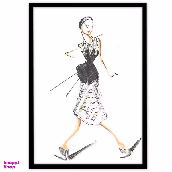 تابلو بکلیت طرح استایل و مد لباس مدل B-15072