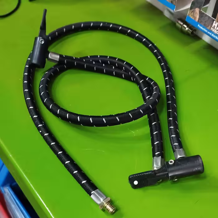 شلنگ یدکی تلمبه بادپا مدل رزوه ریز طول 60 سانت