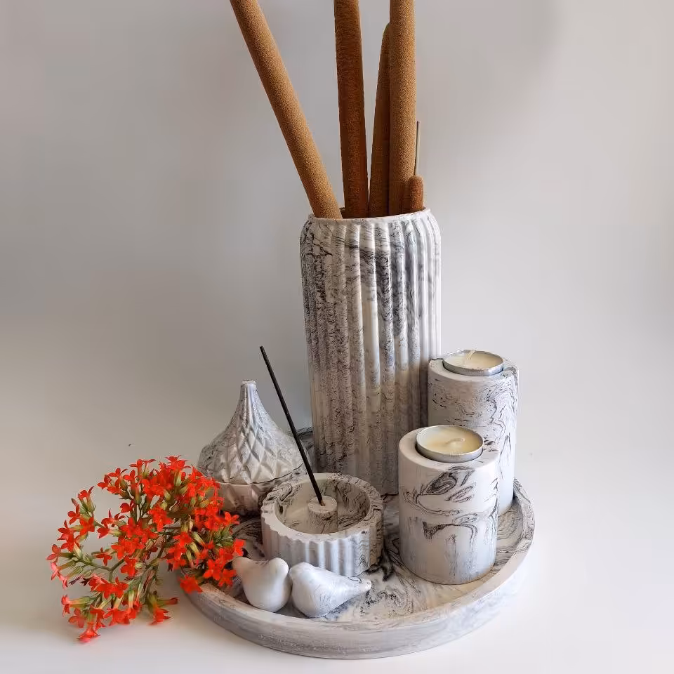 ست گلدان شیاردار