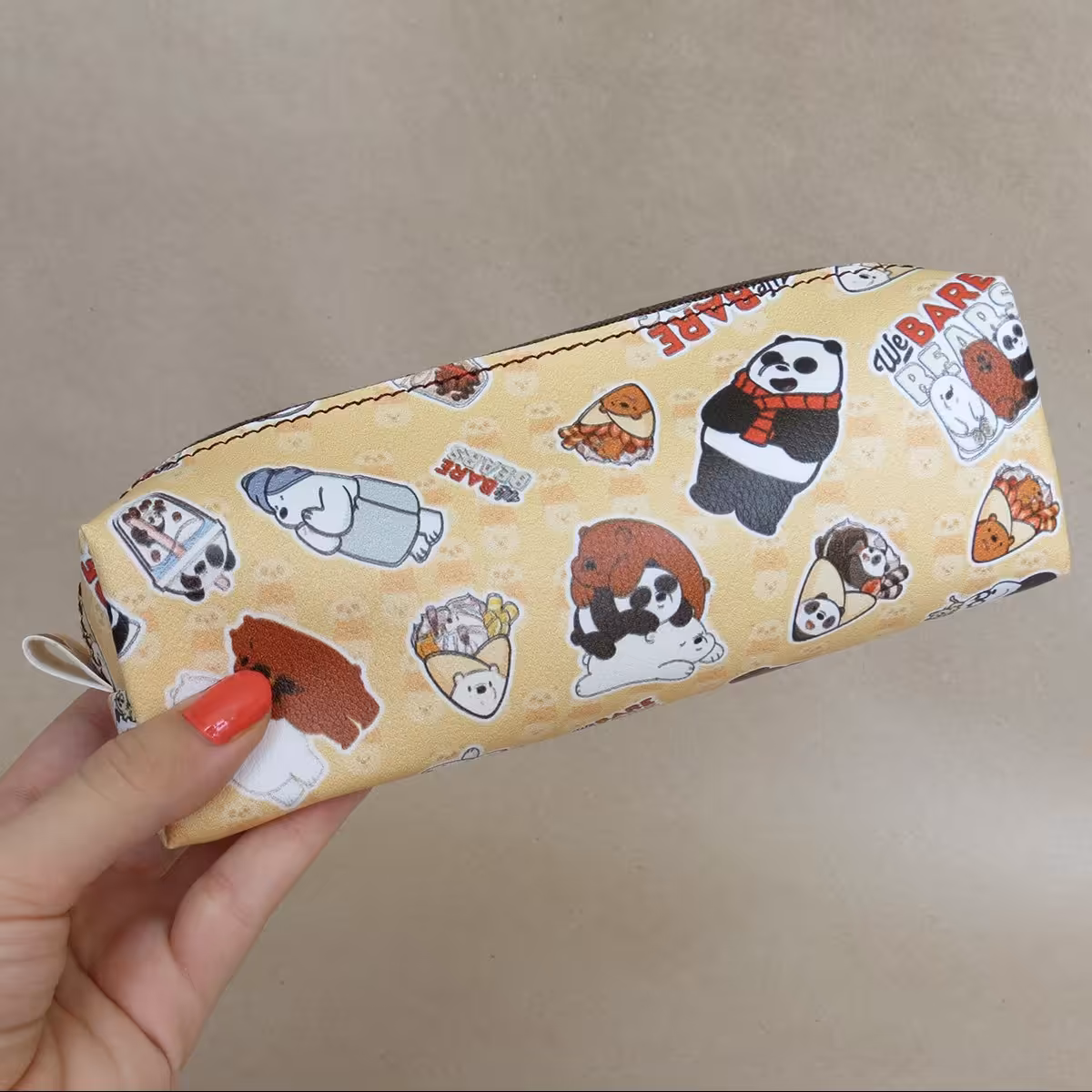 جامدادی فانتزی بزرگ طرح سه کله پوک (پترن) کد 1256