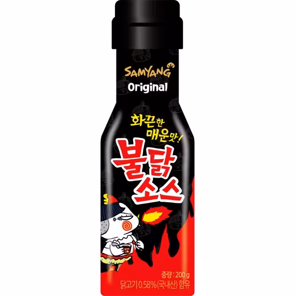 سس  تند کره ای بولداک مشکی طعم مرغ تند (کره جنوبی)