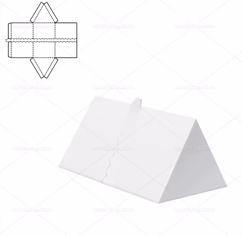 وکتور صفحه گسترده جعبه مثلثی | گرافیک با طعم تربچه