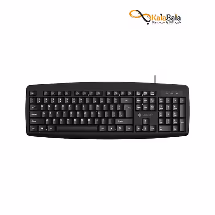 خرید و قیمت صفحه کلید باسیم لاجیکی مدل K113B • حروف حک شده فارسی