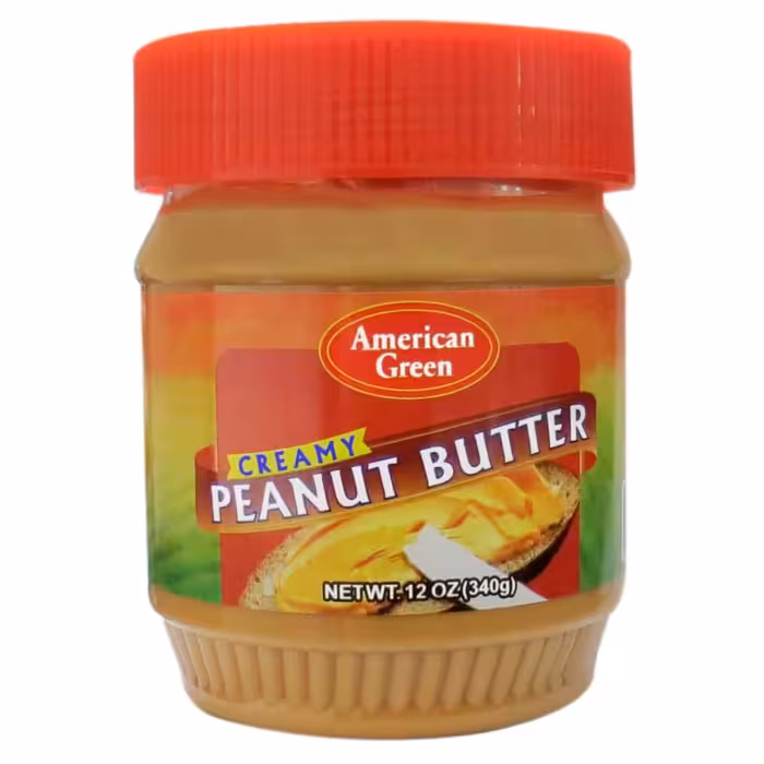 کره بادام زمینی  امرکن گرین قرمز340 گرمی اصلی