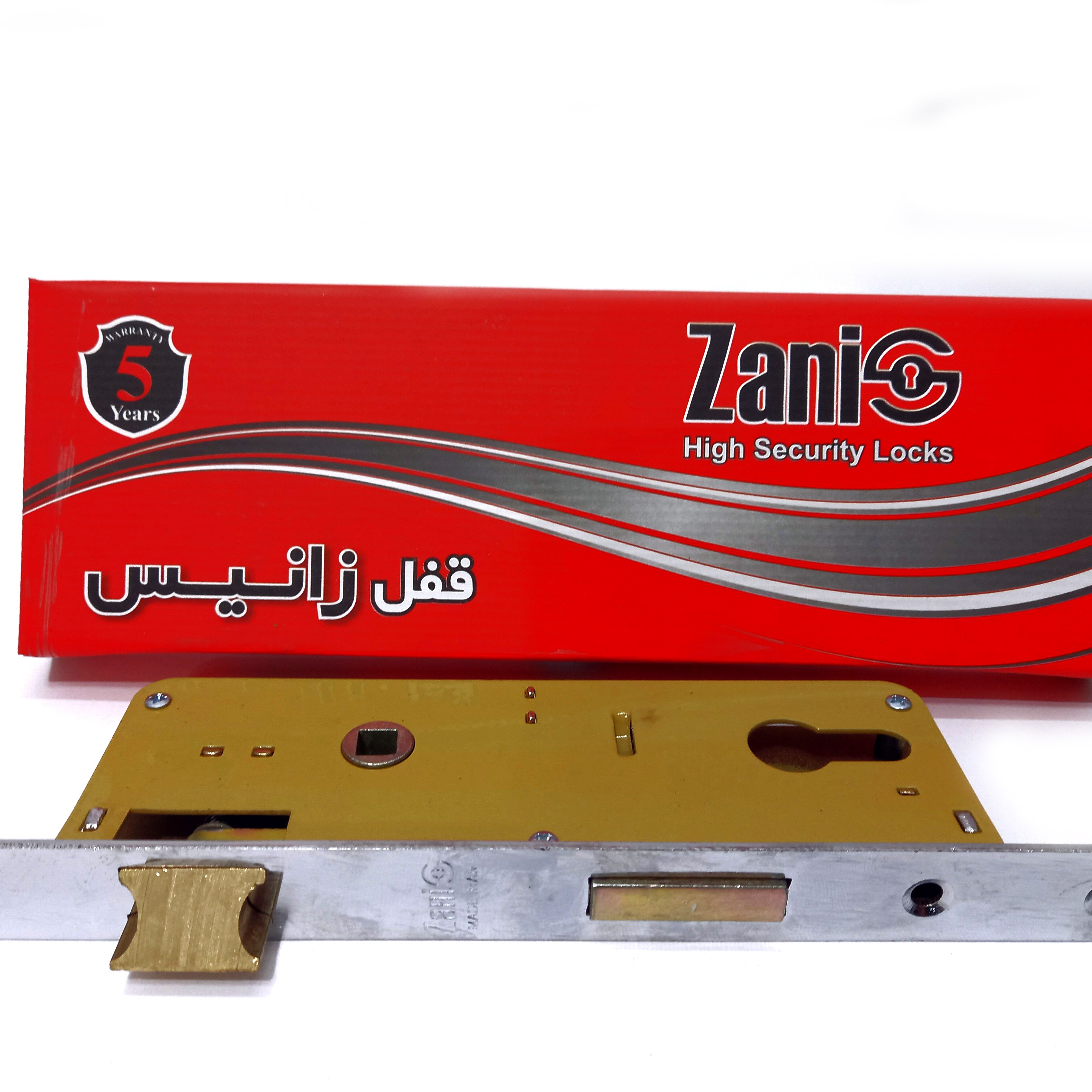 قفل زانیس هفت سانتی رزت خور  برنجی