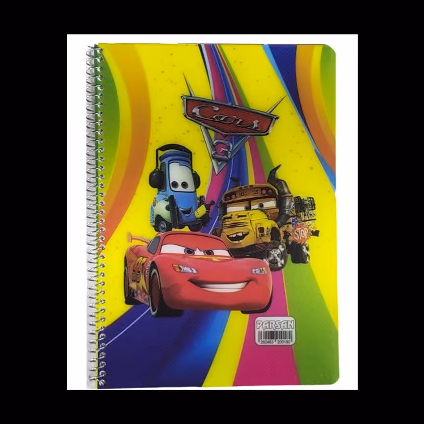 دفتر 80 برگ دو خط سیمی 12 جلدی بهار دانش 