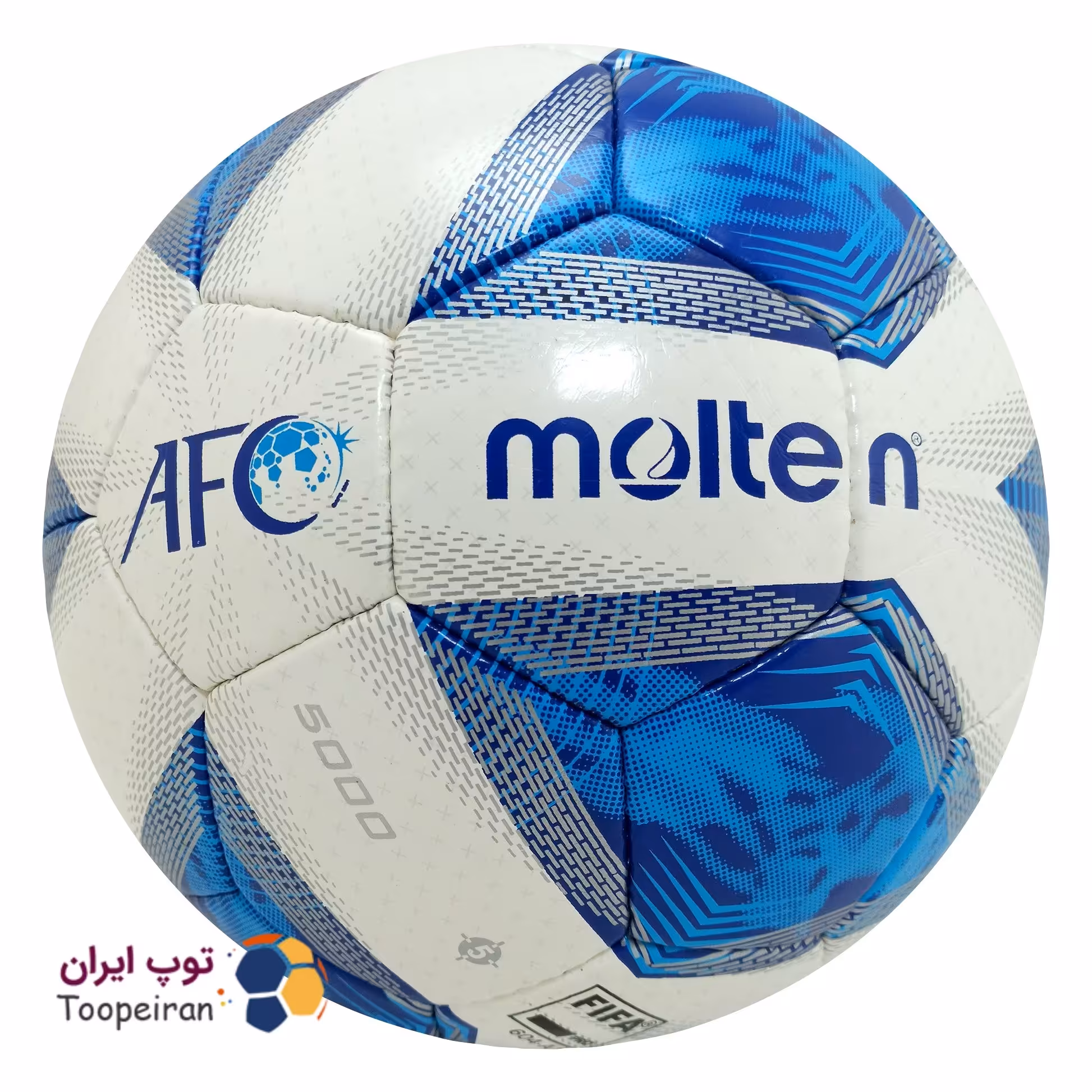 توپ فوتبال دوختی مدل  مولتن AFC5000 رنگ آبی