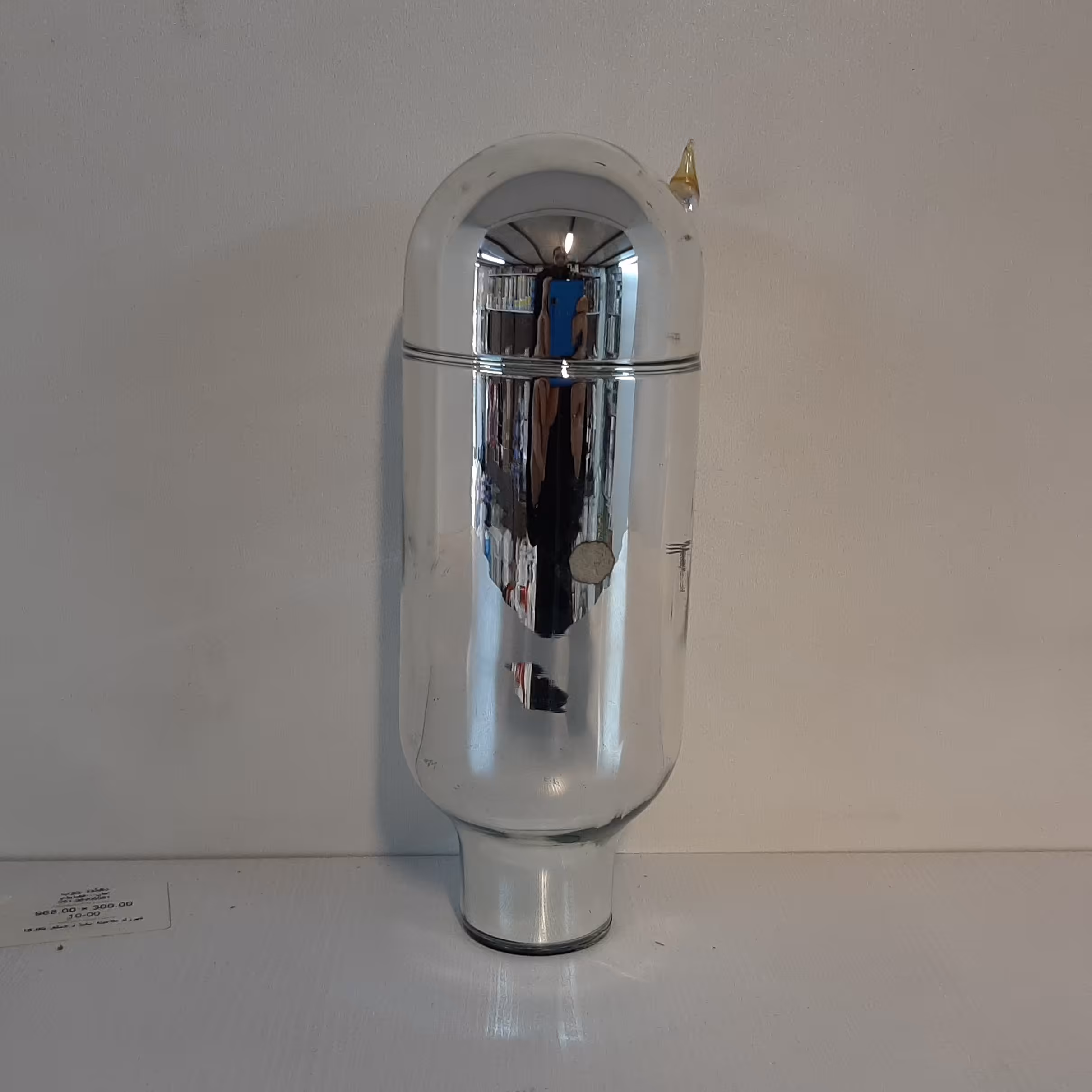 شیشه فلاسک 0.5 لیتری قدی چینی شیشه سفید