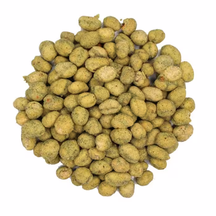 بادام زمینی روکش دار با طعم پیاز و جعفری منوچهری 500 گرمی