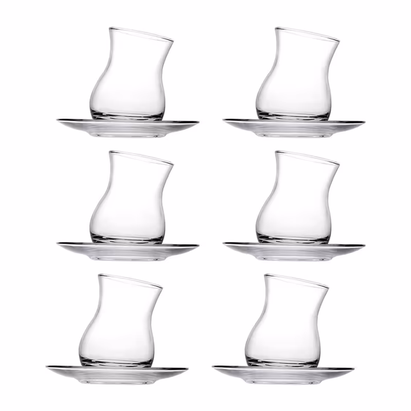 ست فنجان نعلبکی 12 پارچه پاشاباغچه مدل 96300 کوزان