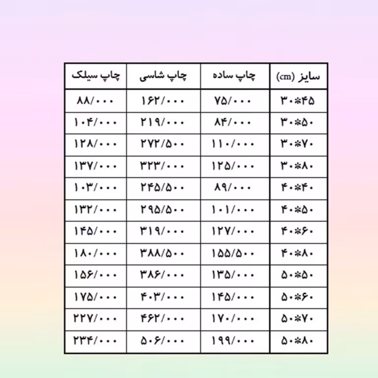 چاپ عکس 70 در 100 چاپ شاسی