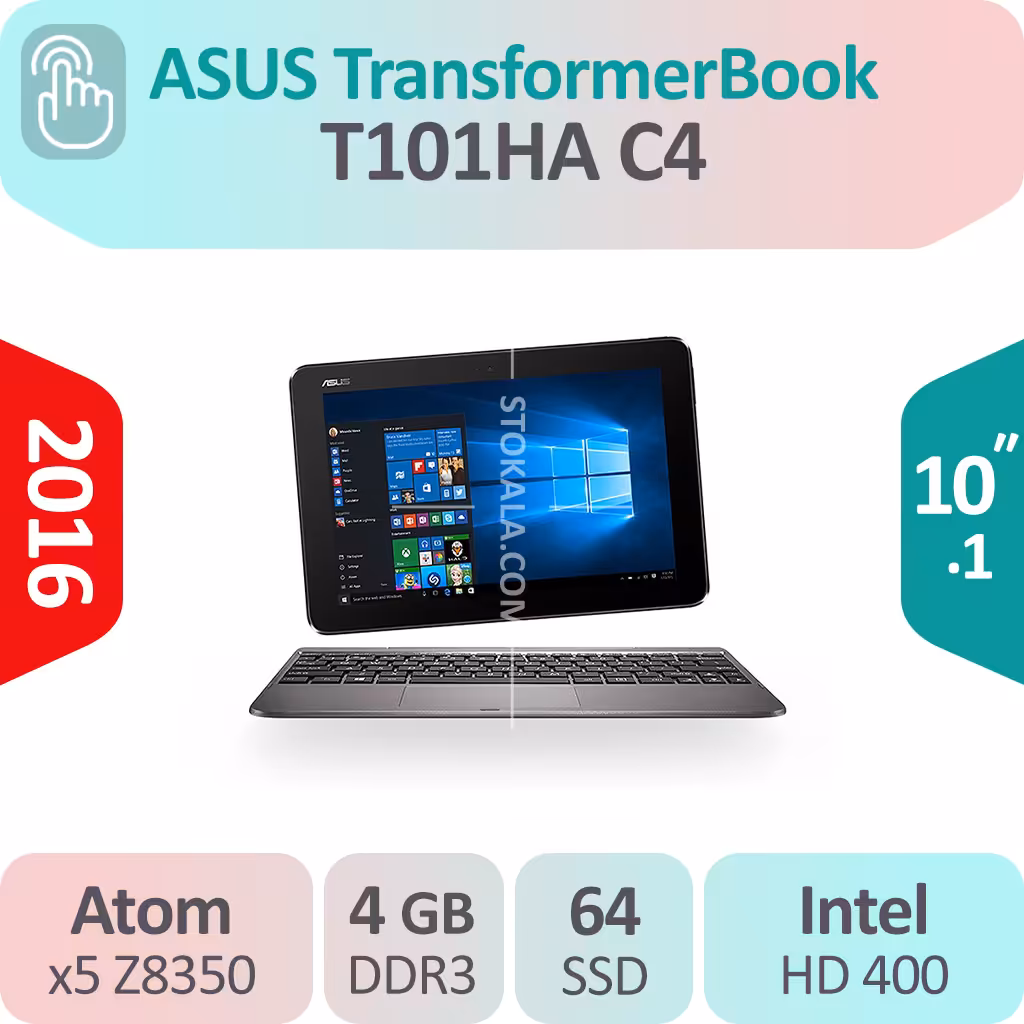 تبلت ویندوزی ASUS Transformer Book T101HA C4 نمایشگر لمسی