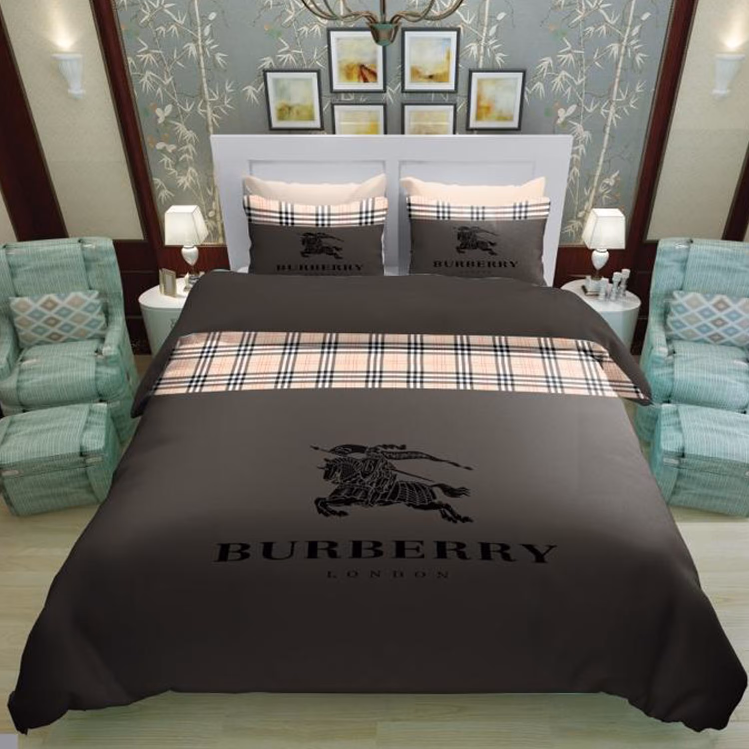 سرویس روتختی 1 نفره تنسل چاپی برندترک لند (Turk Land)  کد rs 64