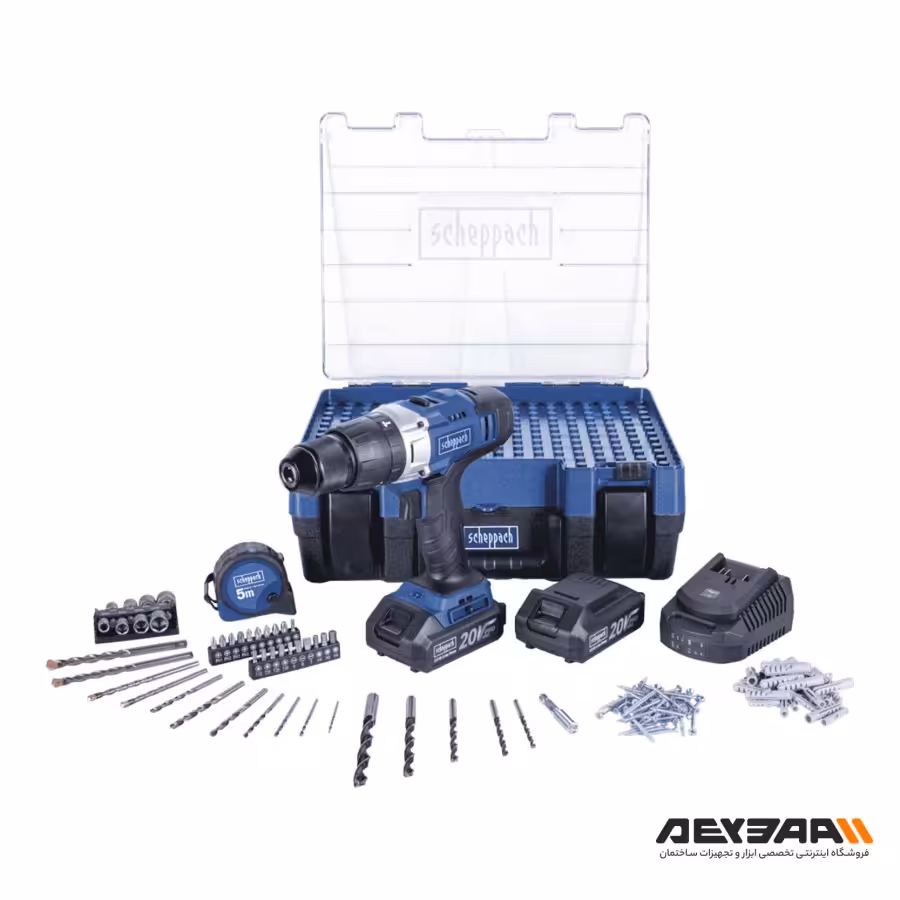 مجموعه 206 عددی دریل شارژی چکشی شپخ مدل DTB20PROS