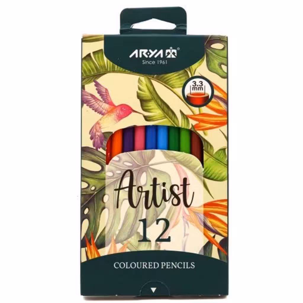مداد رنگی 12 رنگ آریا