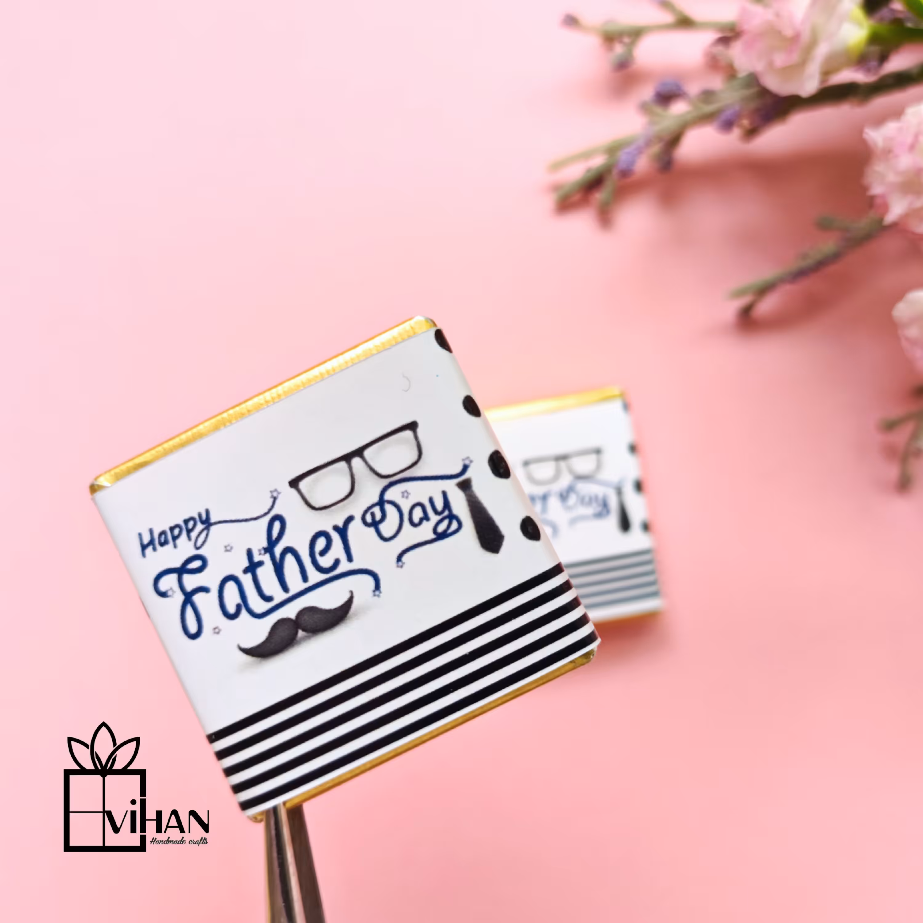 گیفت شکلات روز پدر 3 در 3 سانتیمتری