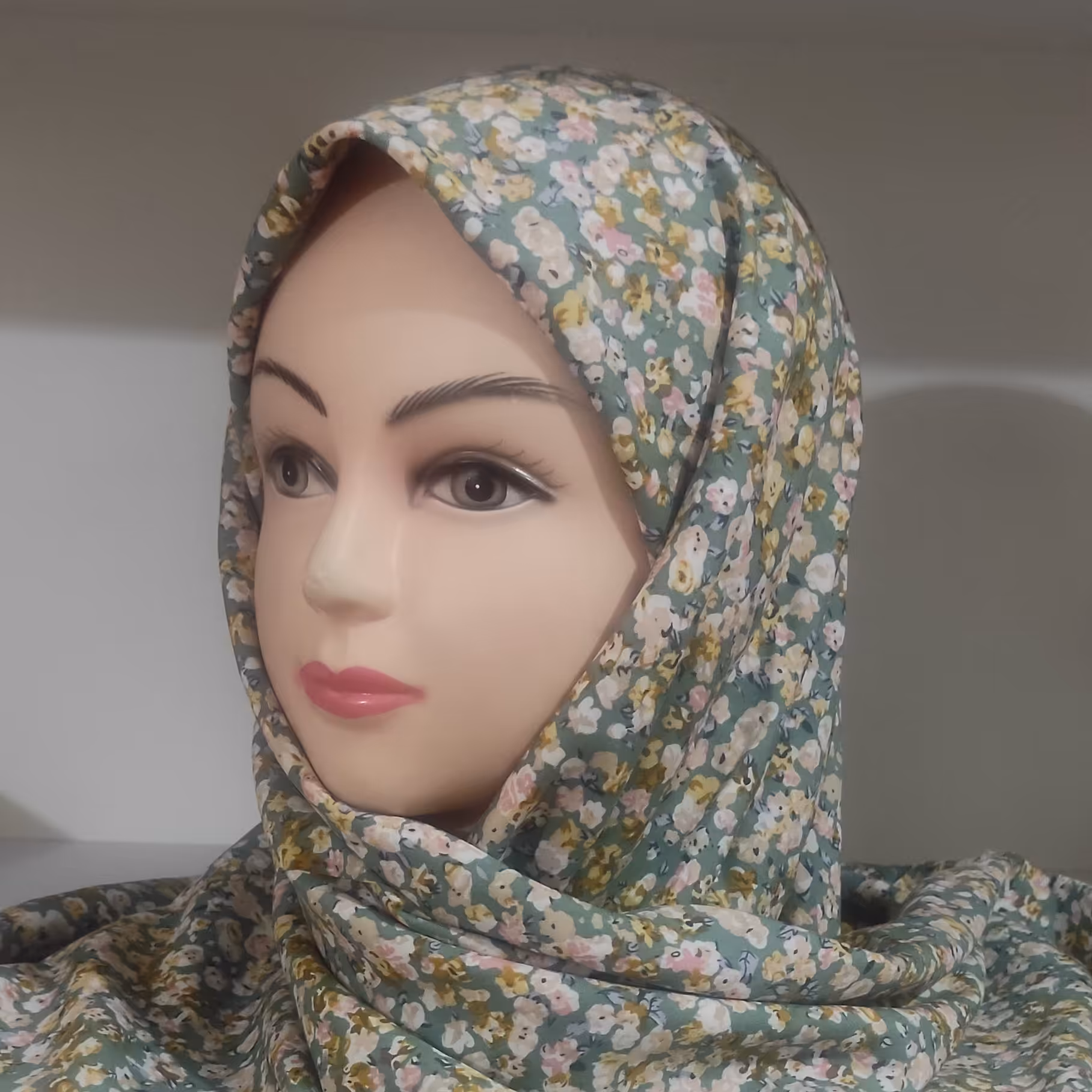 ست روسری و ساقدست نخی 12