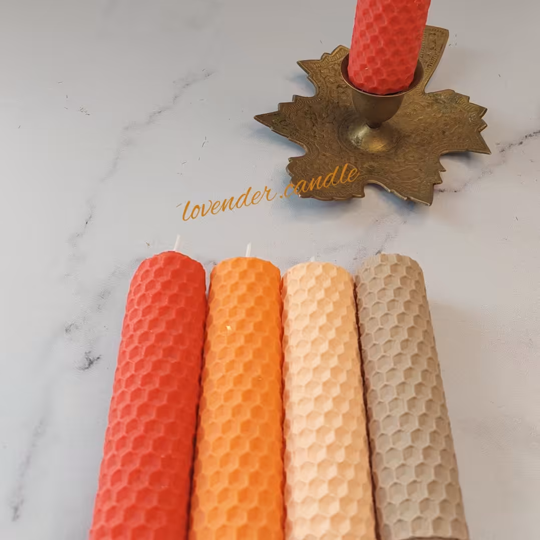 شمع موم عسلی گیاهی متنوع6