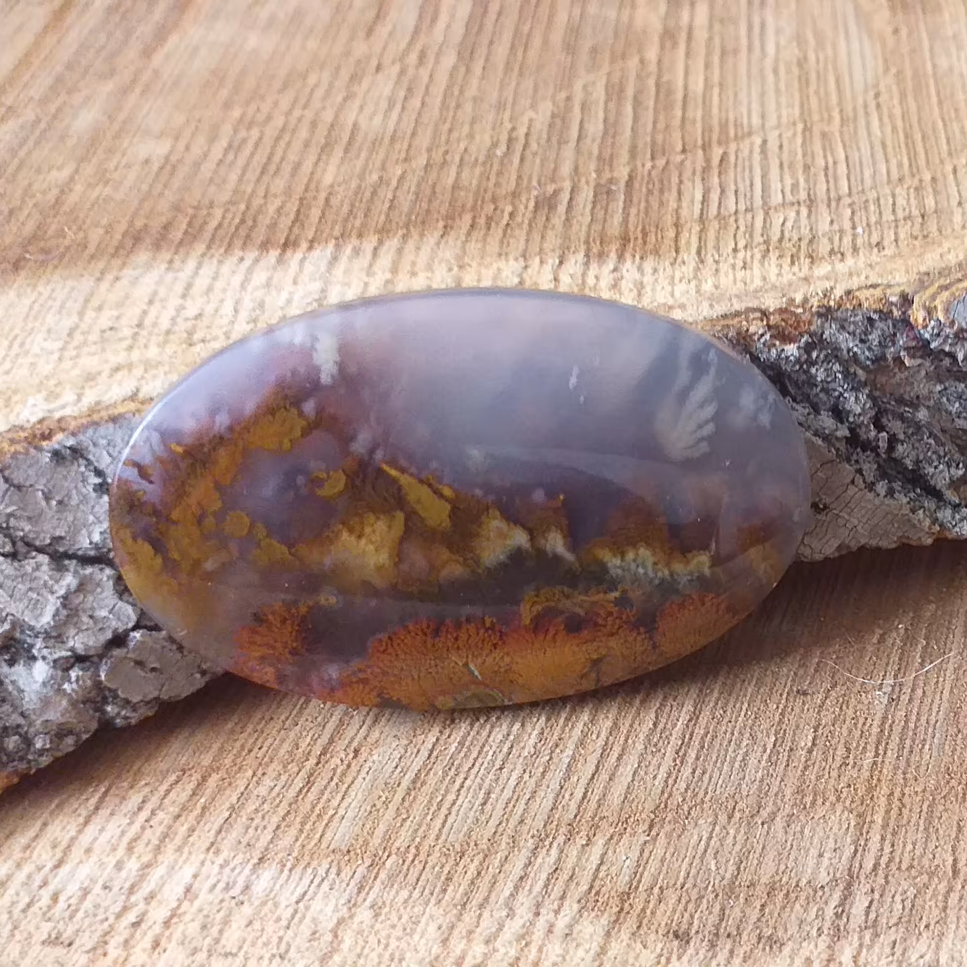 نگین عقیق شجر منظره سایز درشت