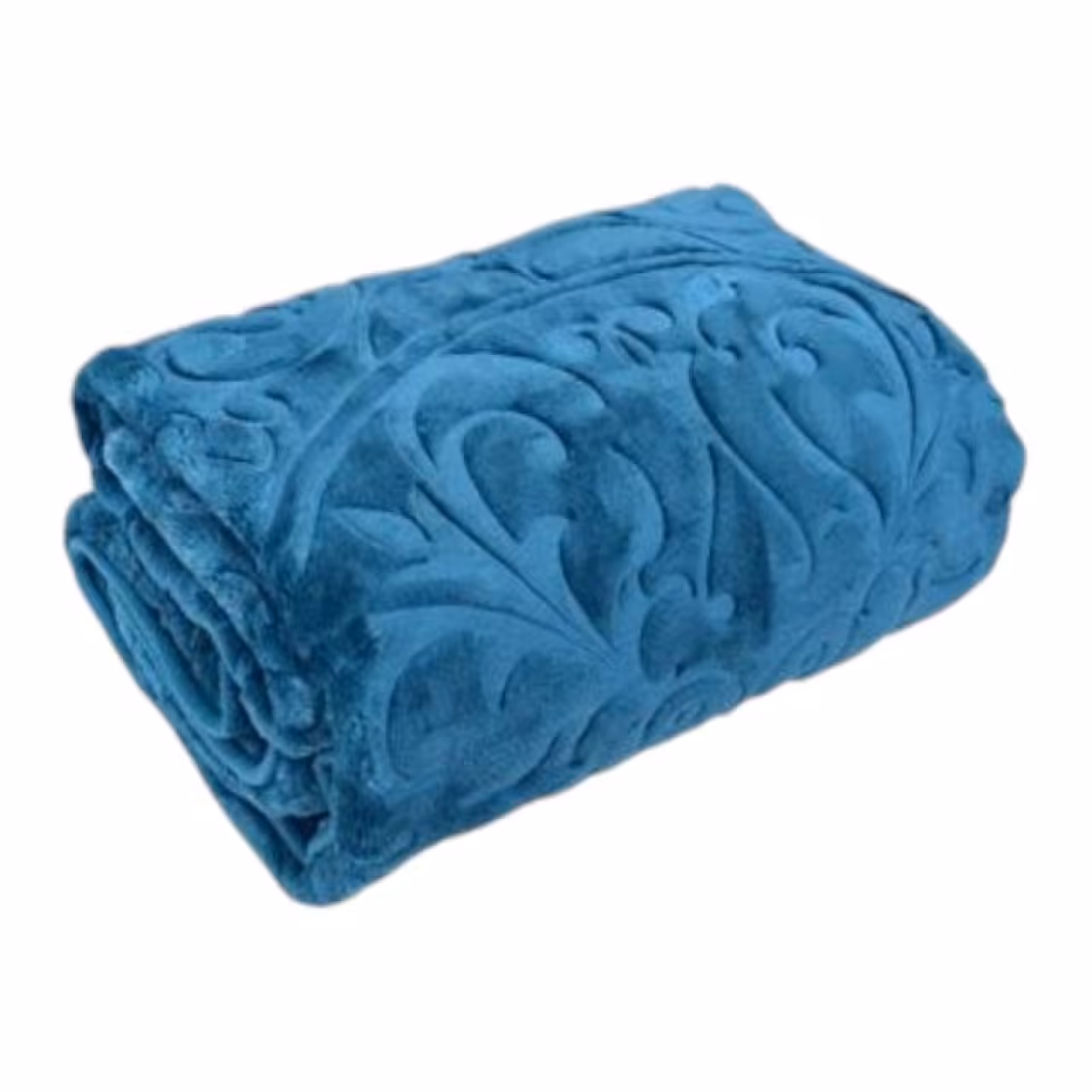 پتو گلبافت دونفره گل برجسته تک رنگ سایز 200*220 سانتی متر