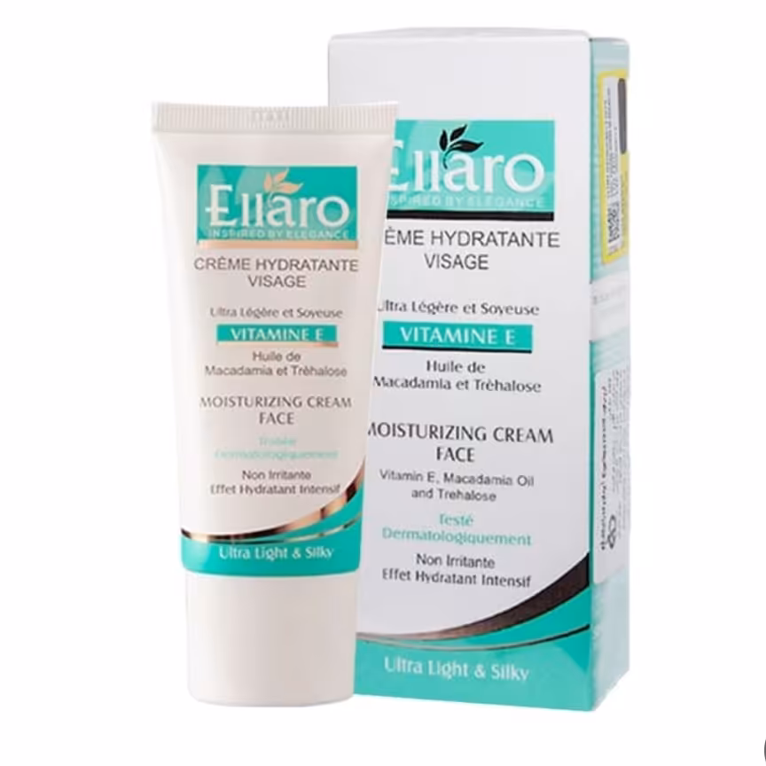 کرم مرطوب کننده آبرسان حاوی ویتامین E ضد التهاب و مغدی فاقد پارابن الارو

