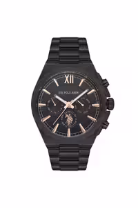 ساعت مشکی مردانه سیاه USPA1030 02 مچی اورجینال U.S. Polo Assn.