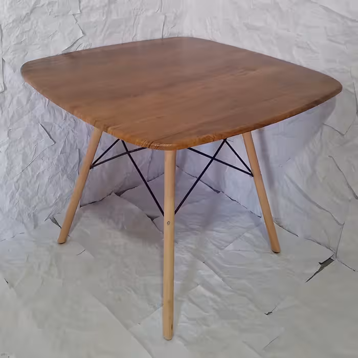 میز ناهار خوری 4 نفره ایفلی صفحه وکیوم ضد خش در همه رنگ با پایه چوبی ارسال با پس کرایه 