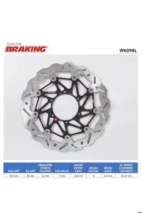 تجهیزات ترمز موتورسیکلت HONDA CBR 1000RR موج قبل از عملکرد دیسک سمت چپ SP 1000CC جلو Braking