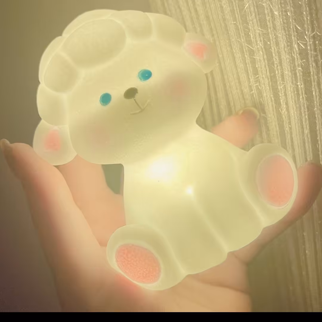 چراغ خواب ببعی  باطری خور جنس pvc