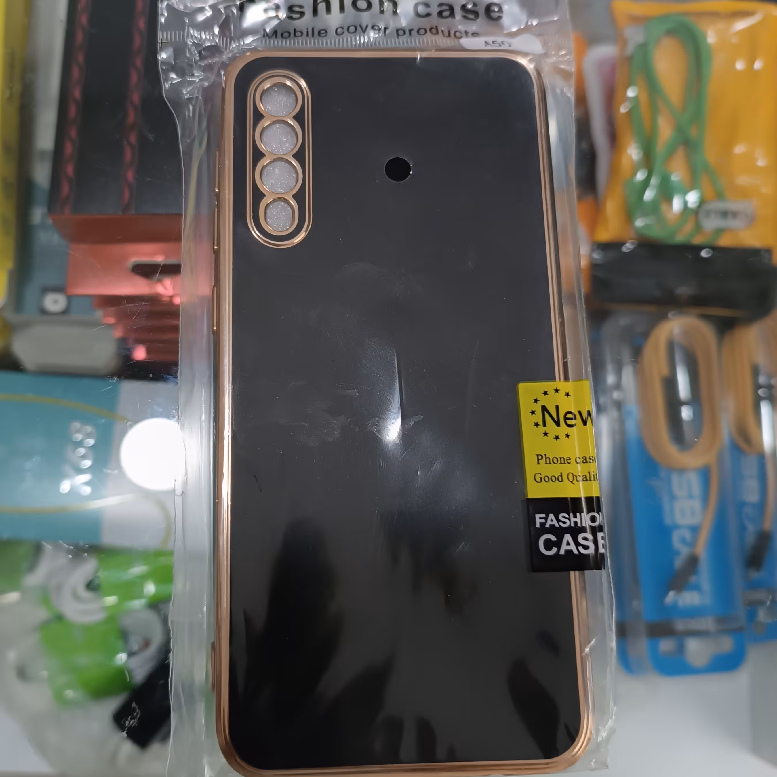 قاب گوشی سامسونگ A50 دور طلایی 