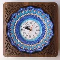 ساعت میناکاری شده 30 سانتی همراه با قاب
