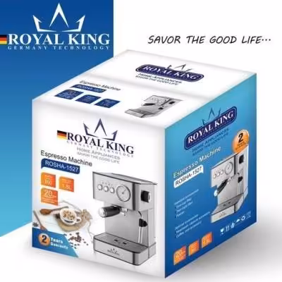 قهوه ساز حرفه ای رویال کینگ مدل ROSHA-1527
