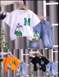 ست تیشرت و شلوارک لی goofy