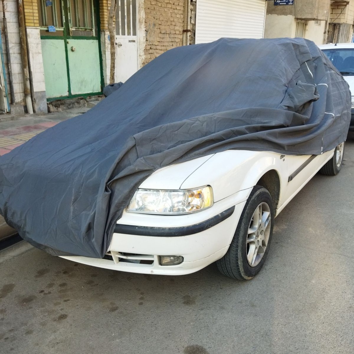 چادر ماشین خودرو چهار فصل ( ضد آب پشت کرک) ضخیم. پراید کوئیک پژو سمند رانا تیبا ساینا 206 تیبا2