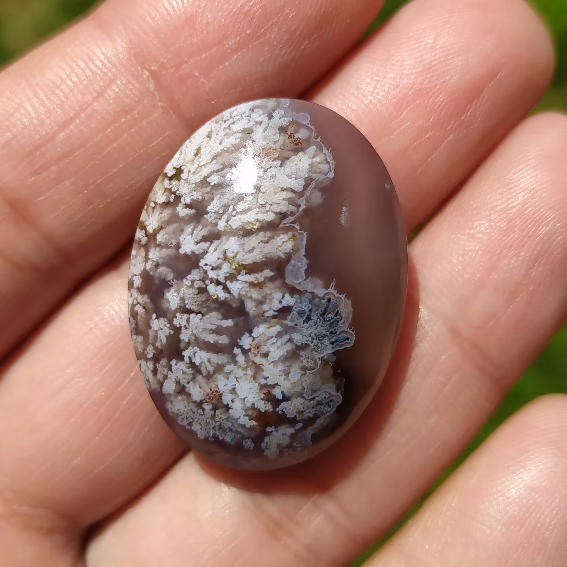 نگین گردنی عقیق شجر بهاره 4