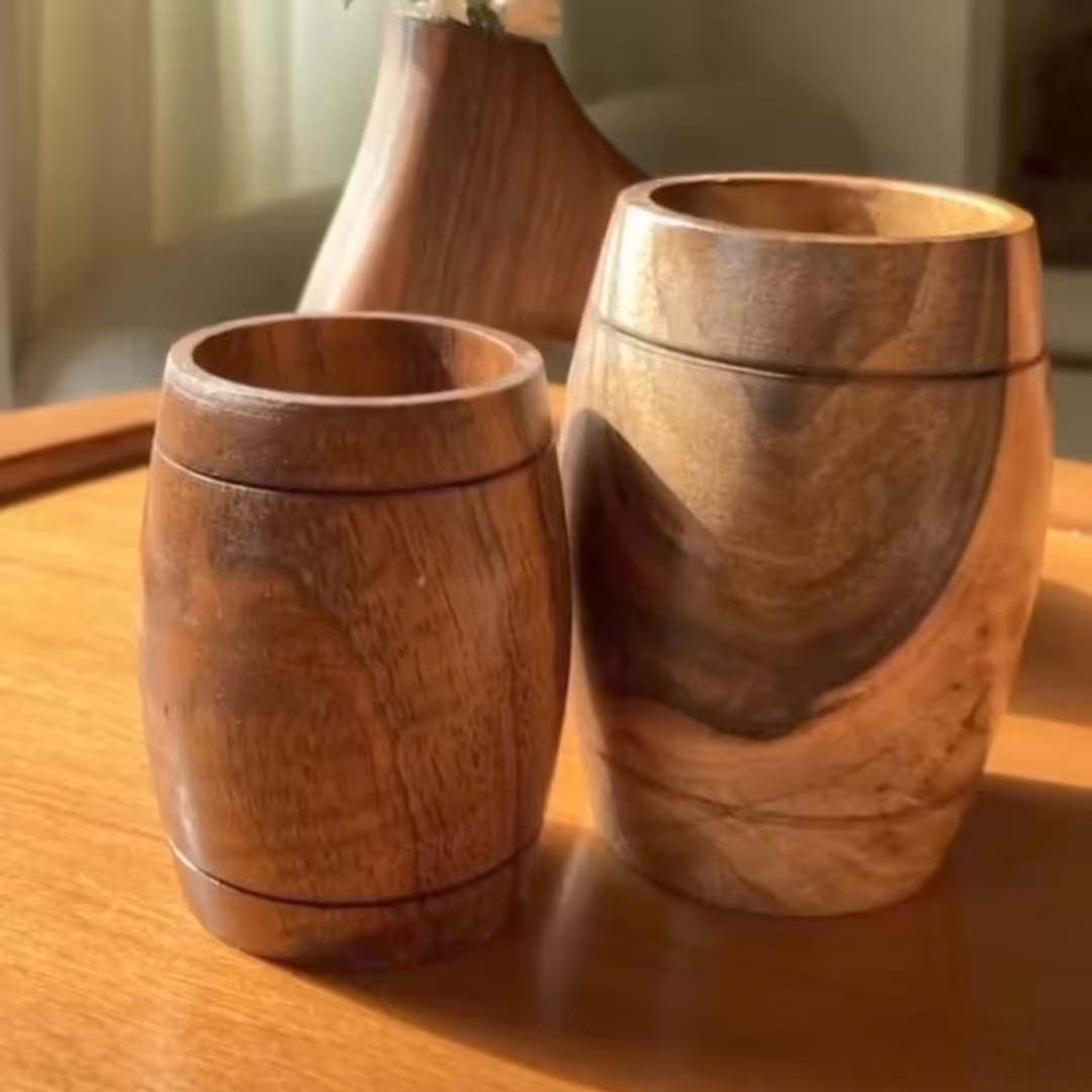شات چوبی  دستساز قهوه ساز بزرگ،شات قهوه،لیوان چوبی،لیوان قهوه،شات قهوه